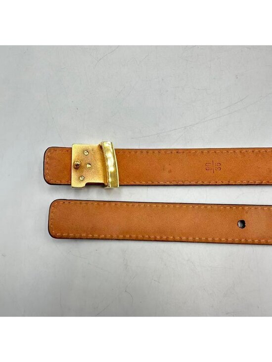 Louis Vuitton Belt Monogram Leather Brown